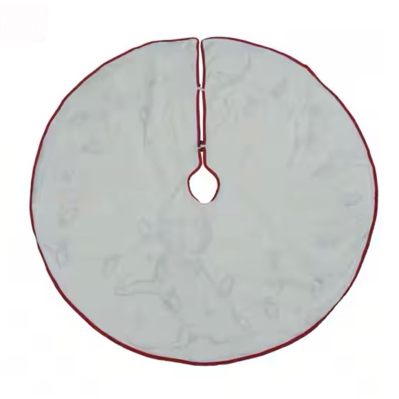 NWT Christmas Flat Coated Retriever Black Lab Dog Tree Skirt - Picture 2 of 3